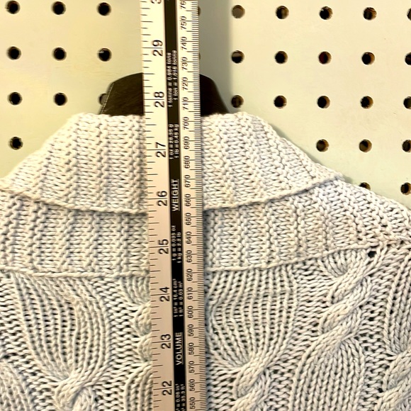 Rey Wear Hand Knit in Bolivia Women’s Cotton Cardigan One Button Front Size L - Picture 10 of 11